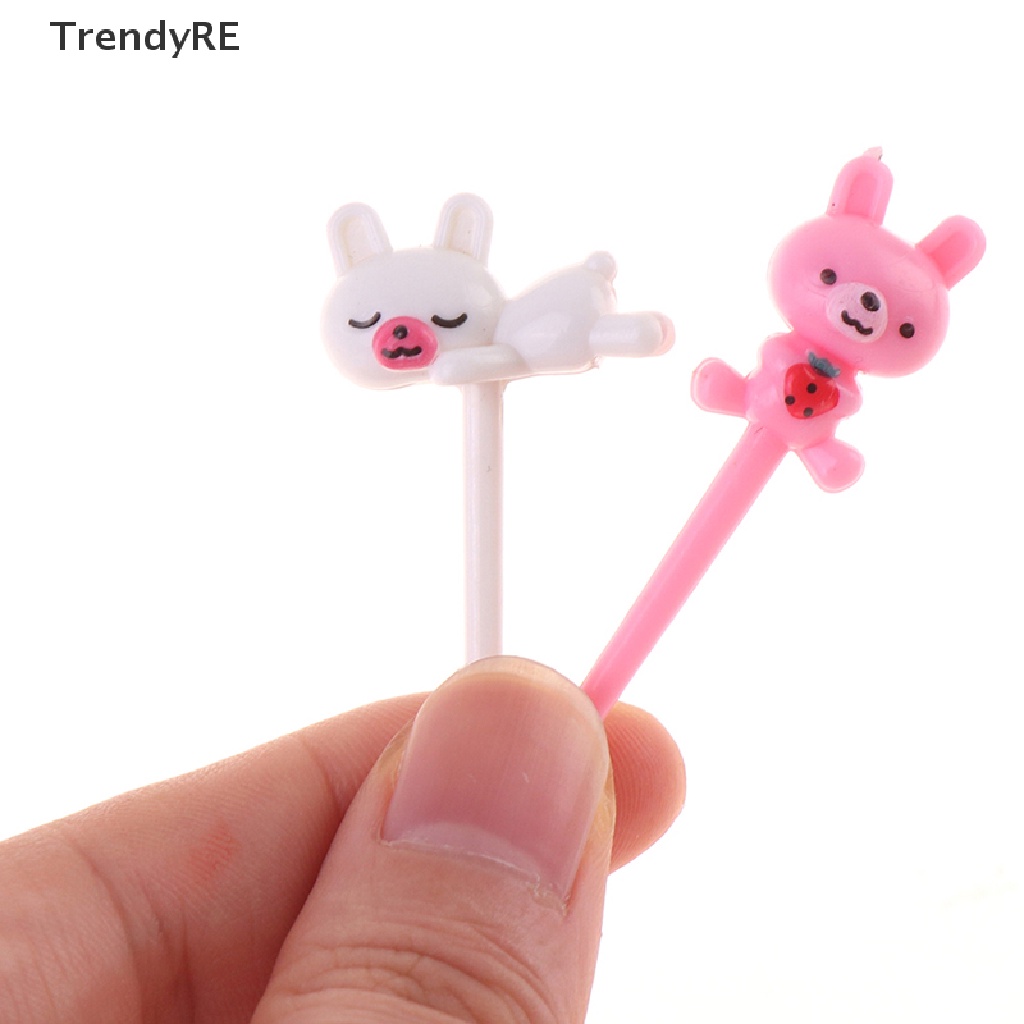 Set 8 Nĩa Ăn Trái Cây Hình Gấu Dễ Thương