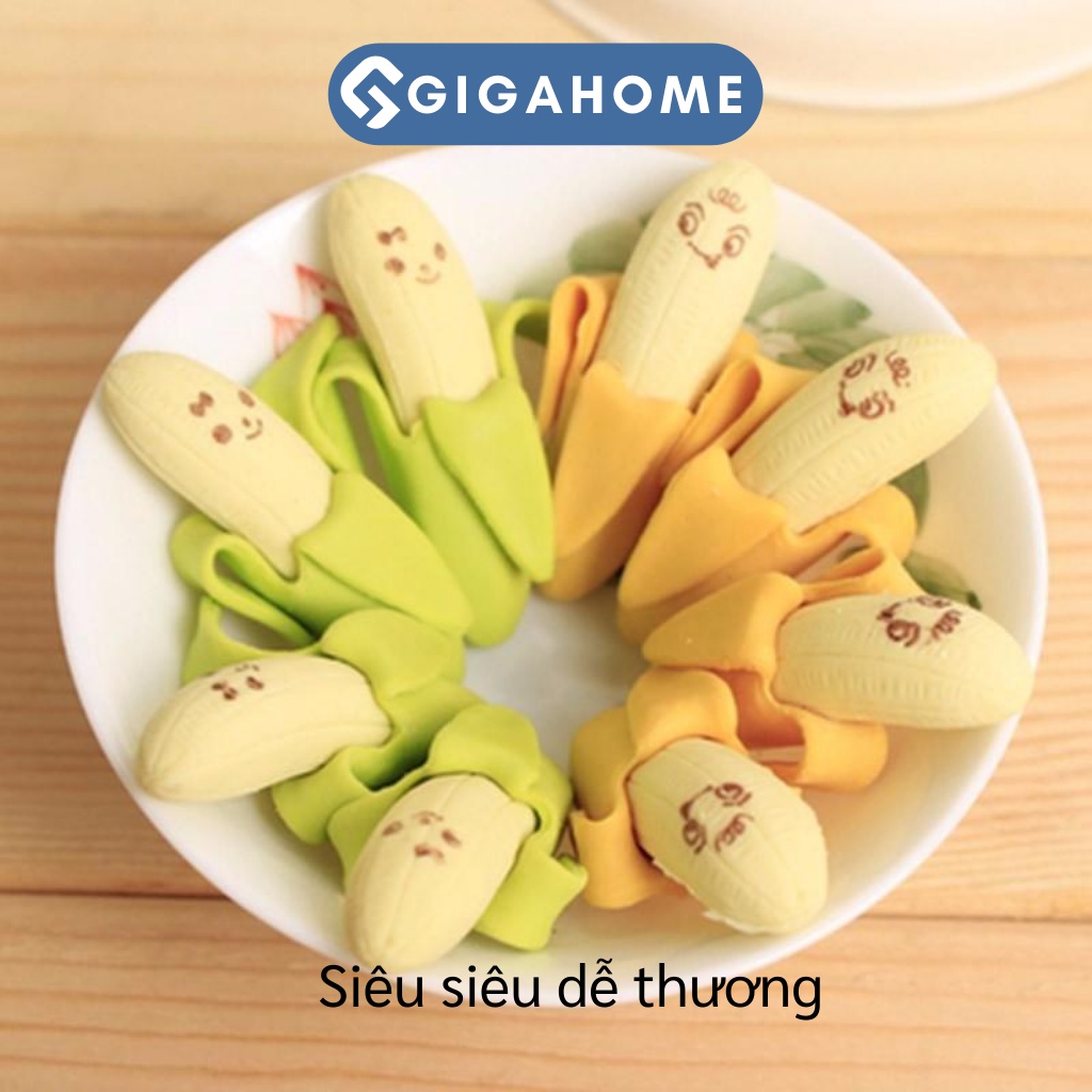 Combo 2 Cục Tẩy Hình Chuối Đáng Yêu GIGAHOME 9117