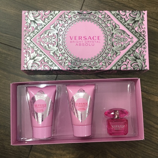 Set nước hoa mini Versace bright crystal absolu