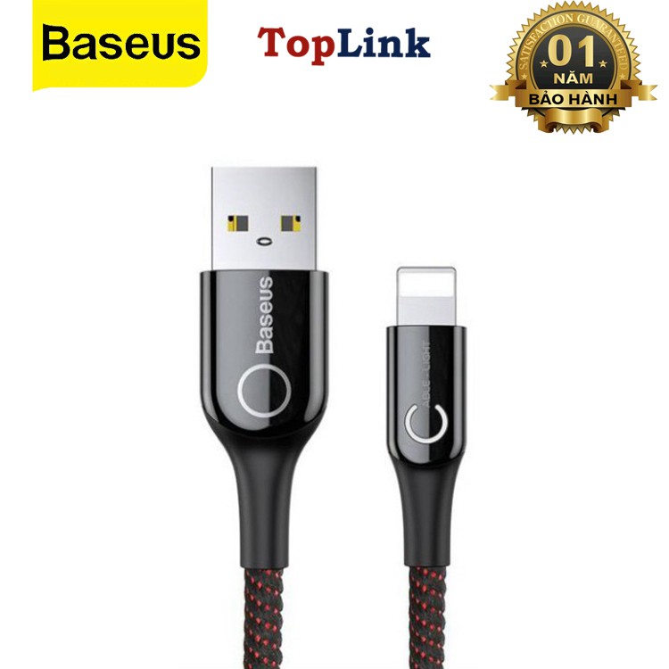 Cáp Sạc Thông Minh Tự Ngắt Khi Sạc Đầy Pin Hãng Baseus Chuẩn Cho ip,tablet táo Dài 100 Cm-Toplink