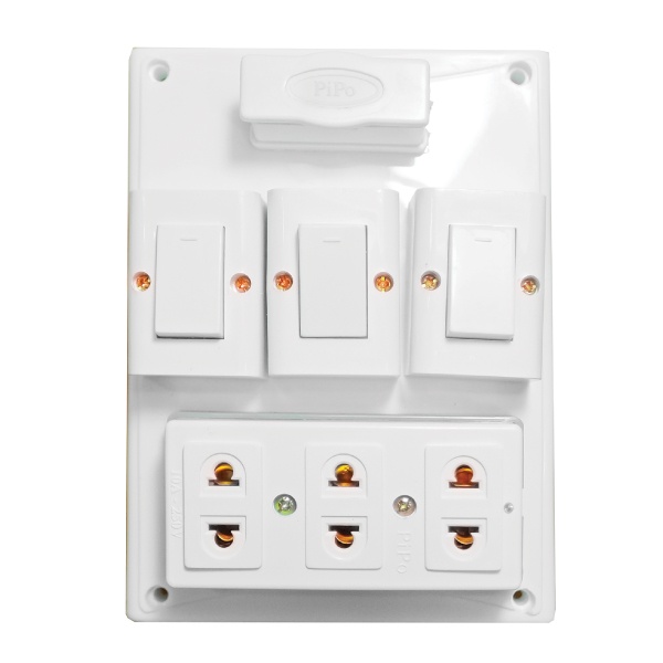 Bảng điện Taplo PIPO PN16CB  + 1CB hoặc 1 cầu chì
