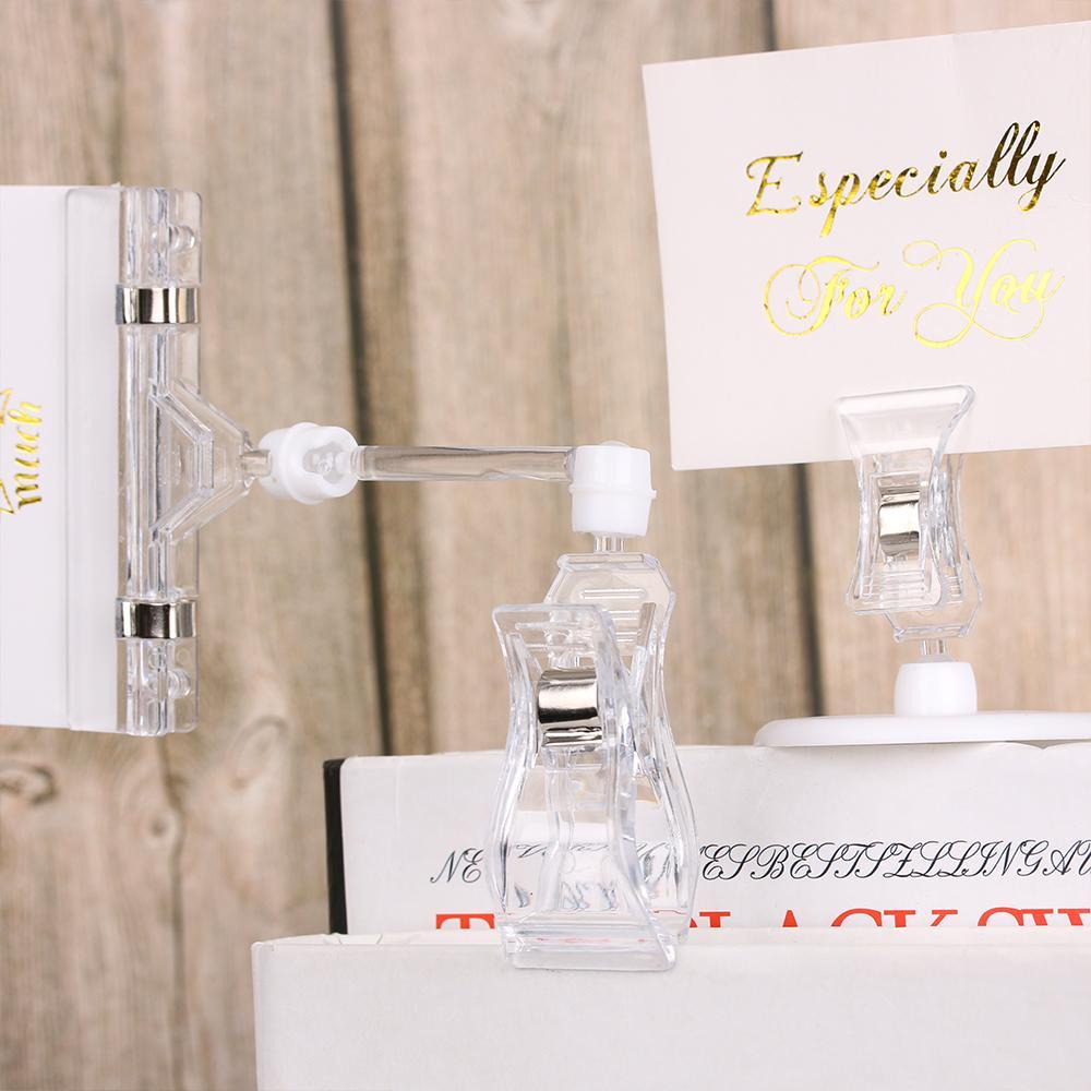 CHOOKEY Set 2 Kẹp Giữ Thẻ Bằng Nhựa Có Thể Điều Chỉnh