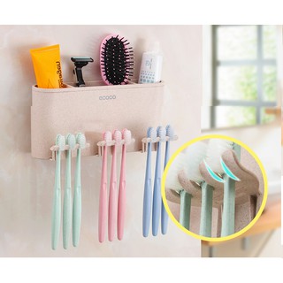 Bộ để 3 bàn chải và kem đánh răng ECOCO E1615