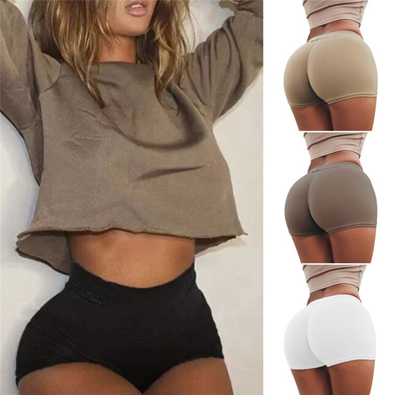 MACasual Yoga Shorts for Women Summer Shorts Fashion Sports Shorts Gym Workout Waistband Skinny Shorts Pants Cotton Yoga Shorts