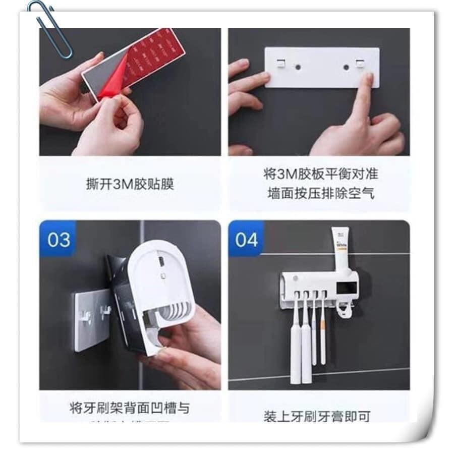 KỆ TIỆT TRÙNG BÀN CHẢI ĐÁNH RĂNG DIỆT SẠCH 99% VI KHUẨN