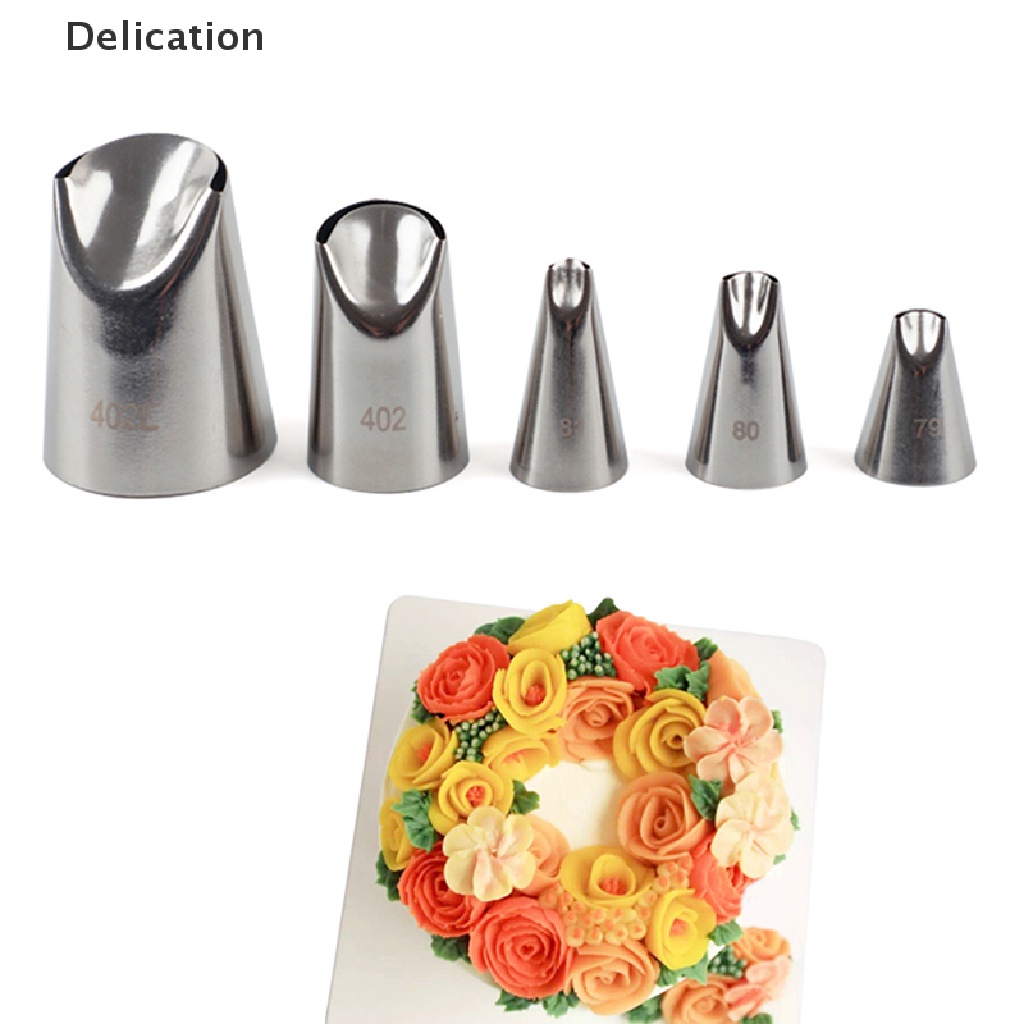 Bộ 5 dụng cụ trang trí bánh kem bằng thép không gỉ chuyên dùng