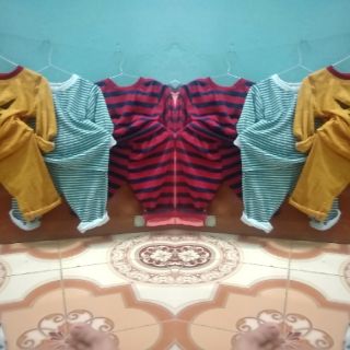 Thanh lý bộ kẻ cotton 4c cho bé(10 bộ)