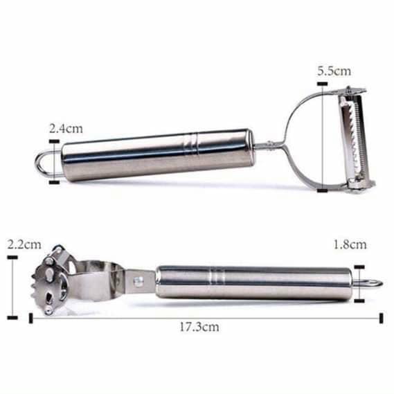 Nạo Rau Củ INOX Cao Cấp Đa Năng 2 in 1 (Nạo củ quả và bào sợi tiện lợi)