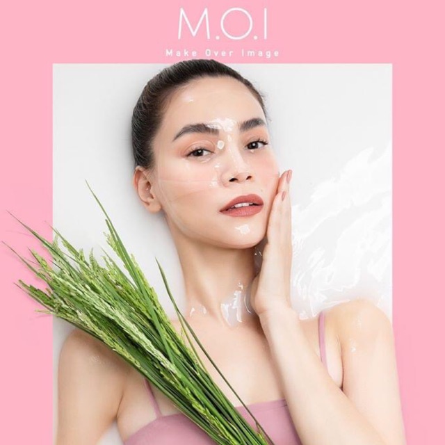 Mặt nạ gạo MOI hồ ngọc hà hộp 3 miếng