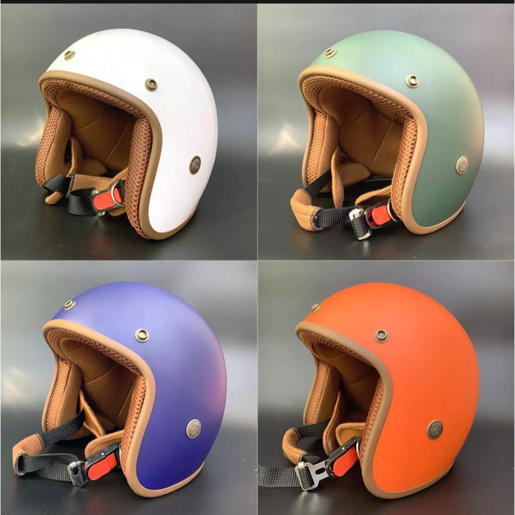 Mũ Bảo Hiểm 3/4 Có Kính Phi Công