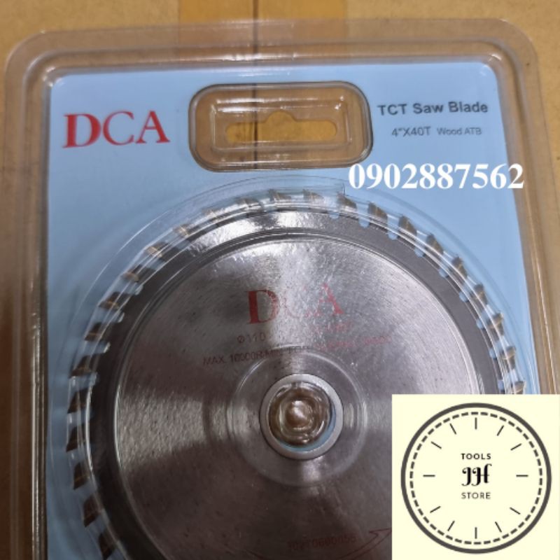 lưỡi cưa gỗ hợp kim DCA 110mm 40 răng hàng chính hãng