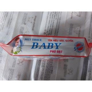 KHĂN ƯỚT BABY PHÚ ĐẠT 100 TỜ
