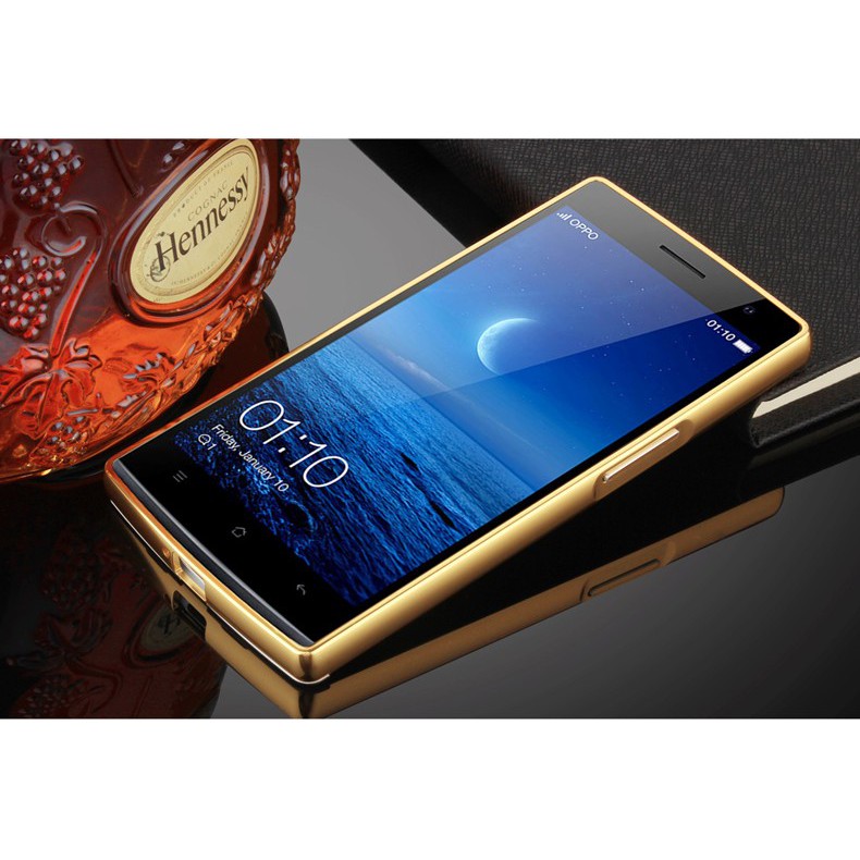 [ Hàng nhập khẩu ] Ốp lưng OPPO Find 7 X9007 tráng gương viền kim loại