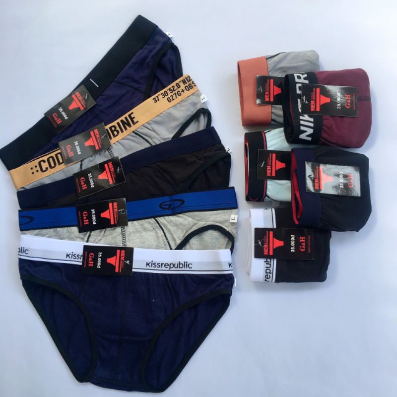 Quần Xì Nam, Quần Chíp Nam Tam Giác Nhiều Lưng Vải Cotton 100% Mềm Mại Thoáng Mát