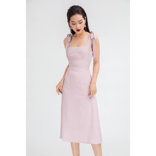 Đầm 2 dây thắt nơ - 20Again - DDA0070