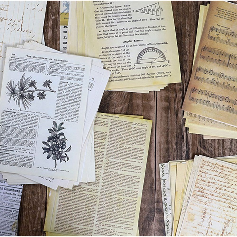 Giấy ghi chú phong cách vintage cổ điển độc đáo trang trí sổ tay/ văn phòng/ trường học