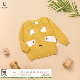 Áo len lông cừu dày dặn hãng Moon