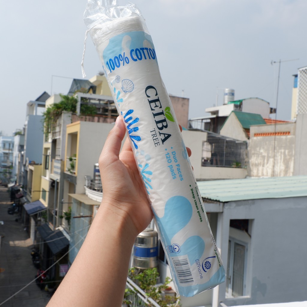 Bông Tẩy Trang Ceiba 100% Chất Liệu Cotton Organic 120 - 140 miếng NPP Shoptido | BigBuy360 - bigbuy360.vn