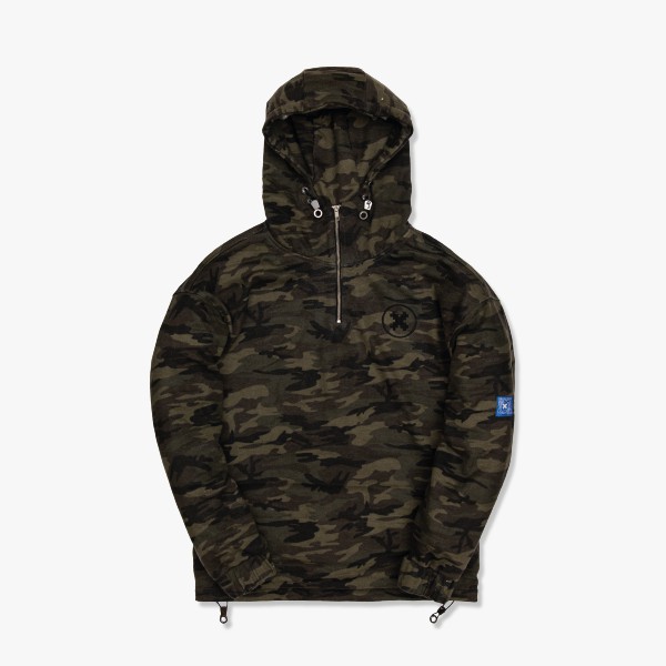 Áo hoodie Collectors Half-Zipped "Woodland Camo"