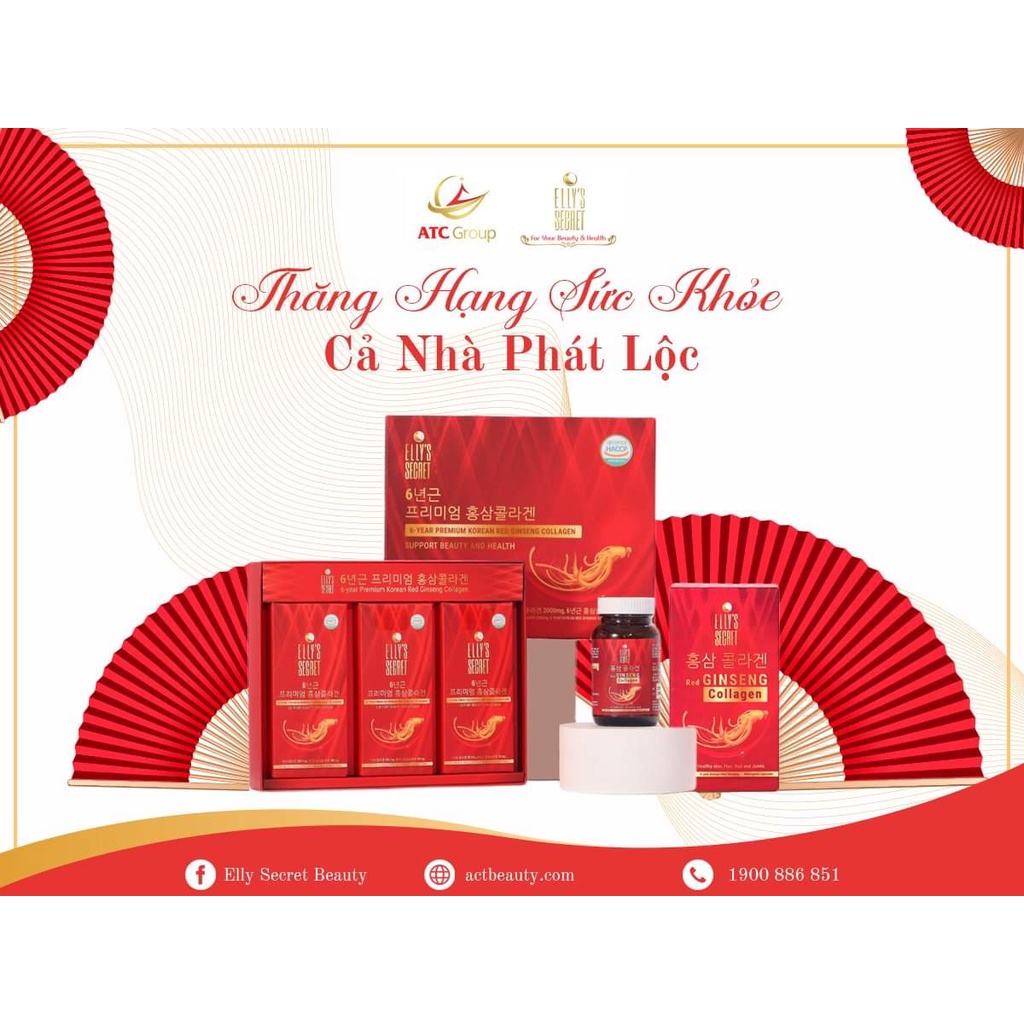 Hồng Sâm Collagen cao cấp Hàn Quốc tăng đề kháng và tăng miễn dịch