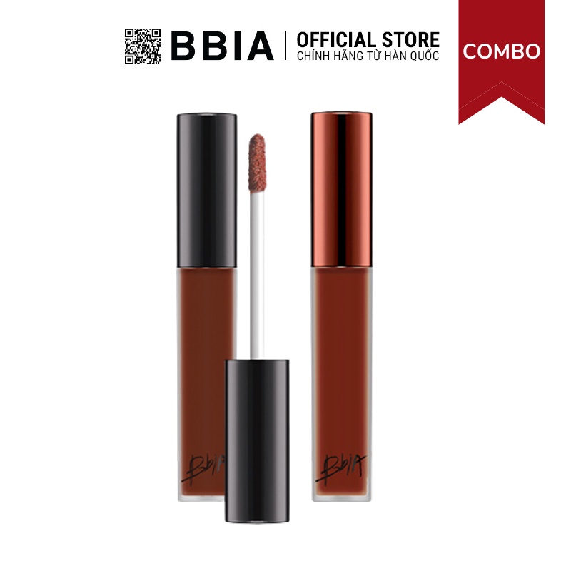 Combo Lasting Friends Lovely - Gồm 2 Son Kem Lì Bbia Last Velvet Lip Tint 5g