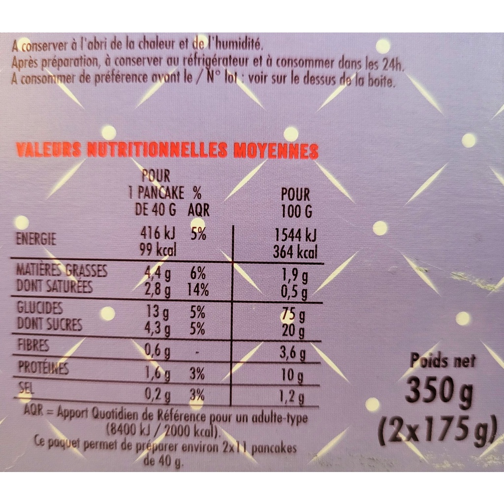 [Hộp 350g] BỘT LÀM BÁNH ĂN SÁNG [France] CSN Pancake Powder