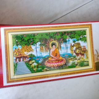 Tranh đính đá đức phật thích ca tuyệt đẹp kt 68*48cm( hình thật)