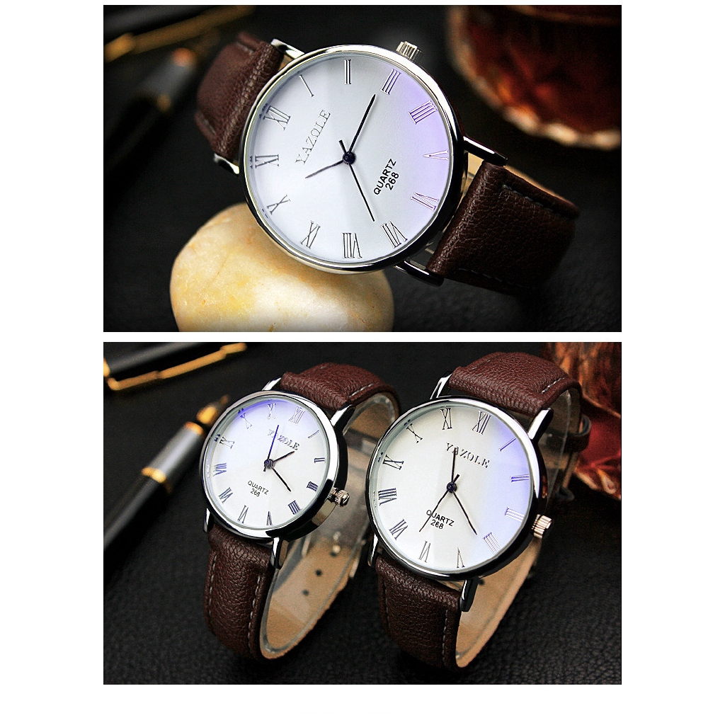 Fashion watch waterproof casual belt watch men and women models couple watches thin belt