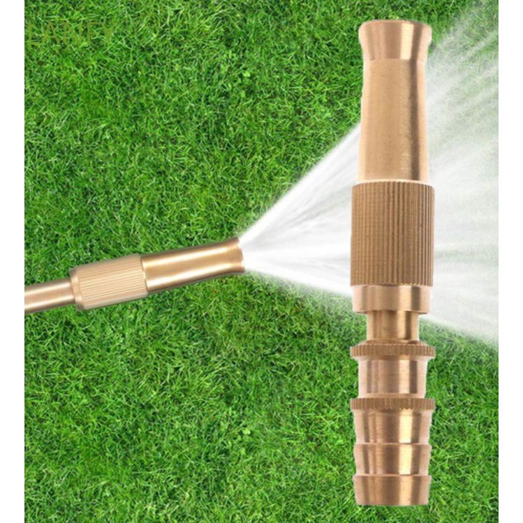 Đầu vòi xịt tăng áp lực nước mini Vòi xịt nước tăng áp đa năng bằng đồng tưới cây rửa xe cực mạnh kèm đai siết ống