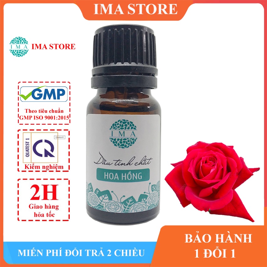 Tinh Dầu Hoa Hồng IMA Thơm Phòng Giúp Giảm Căng Thẳng Mệt Mỏi