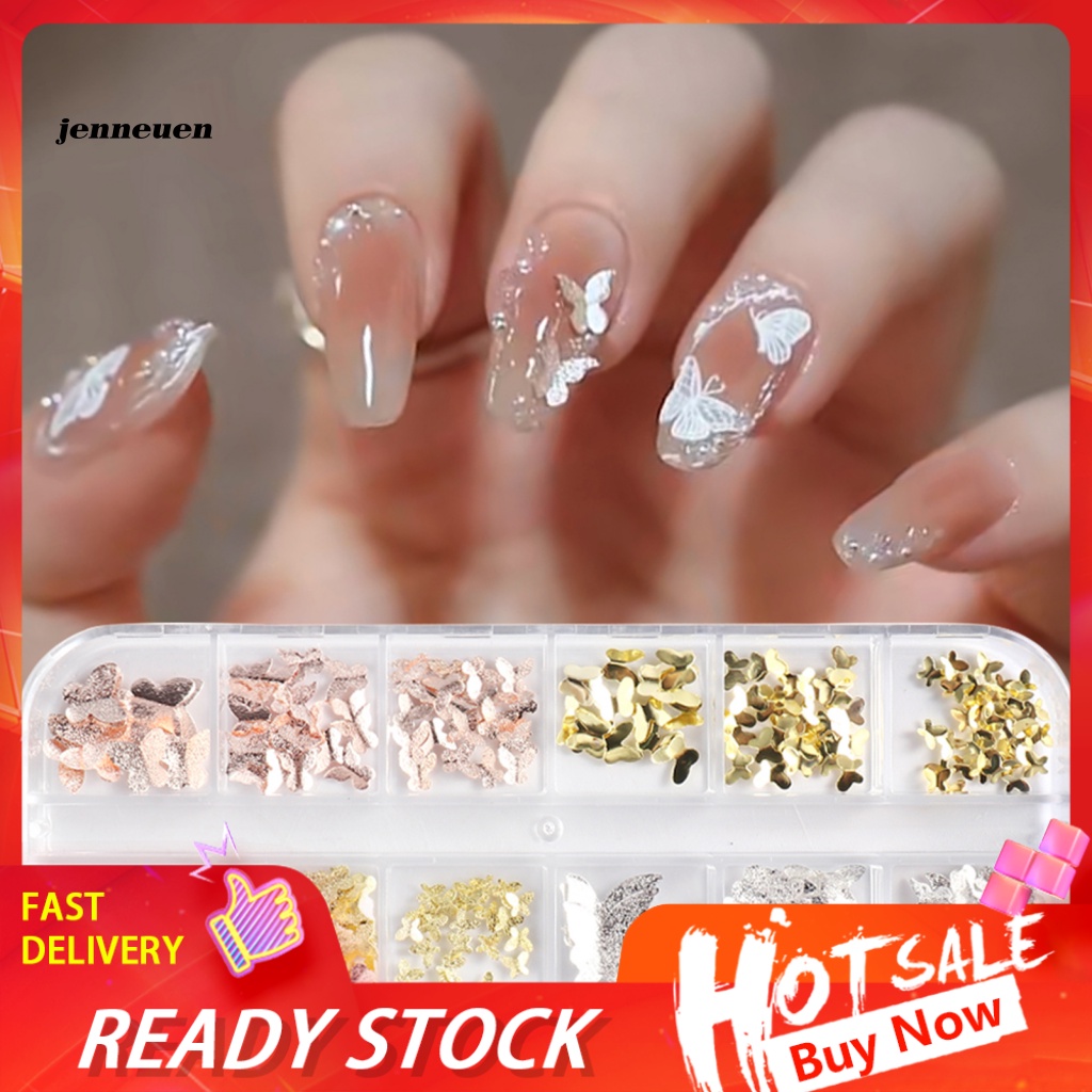 Phụ Kiện Trang Trí Móng Tay Hình Bướm Chống Gỉ