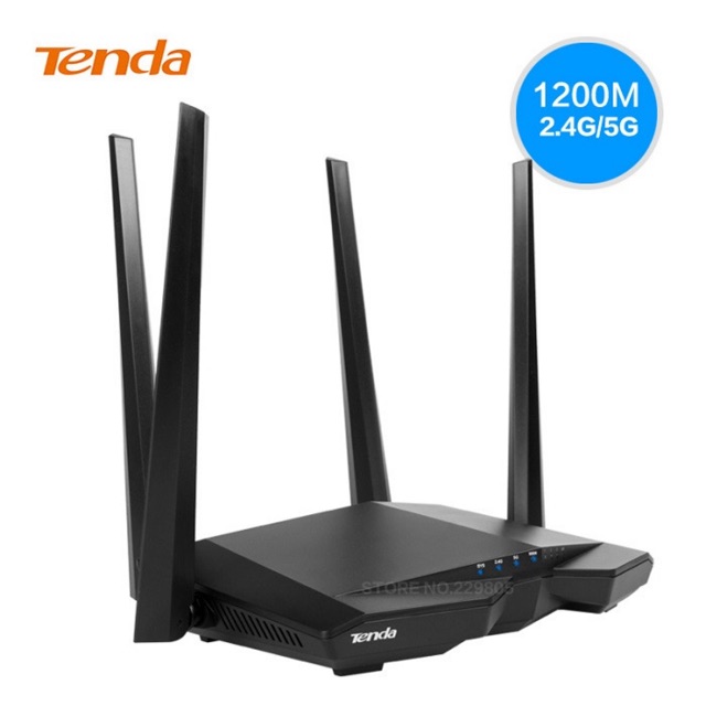 Router ant Wifi Tenda AC6 4 anten, wifi chuẩn AC, công suất cao phát sóng cực mạnh, xuyên tường tốt. Có chứcnăngRepeater