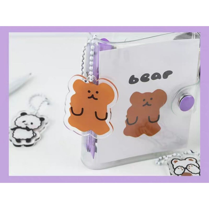 Móc khóa hoạt hình đáng yêu - hình động vật, cây hoa