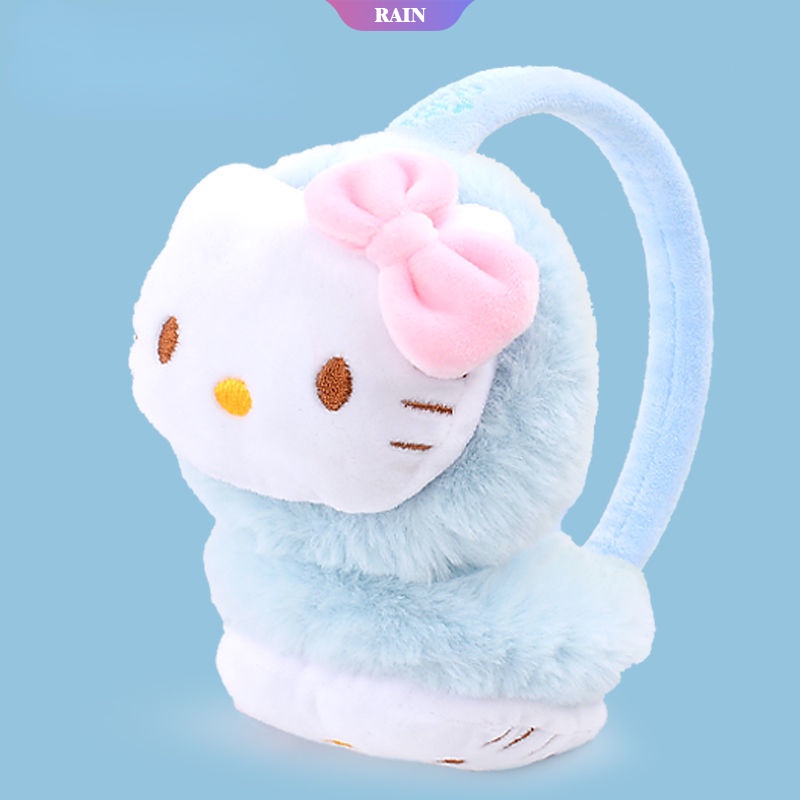 SANRIO Chụp Tai Giữ Ấm Hình Mèo Hello Kitty Dễ Thương Cho Bé