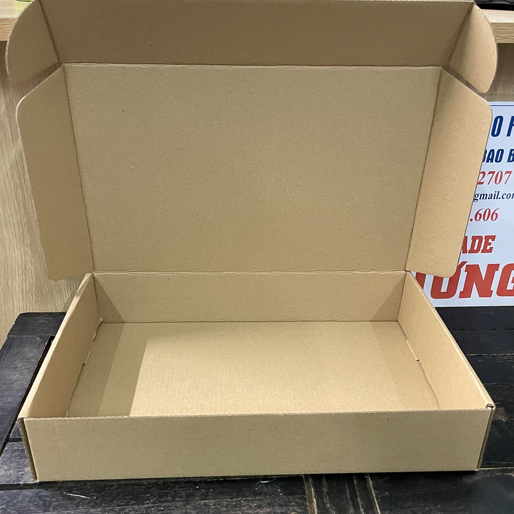 Hộp carton nắp gài 32x20x6cm combo 50 hộp