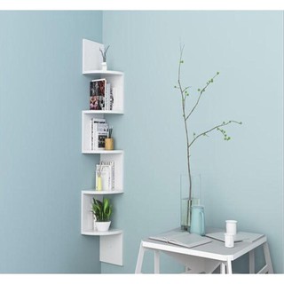 Kệ góc đựng đồ, trang trí phòng có thể dán tường cao cấp
