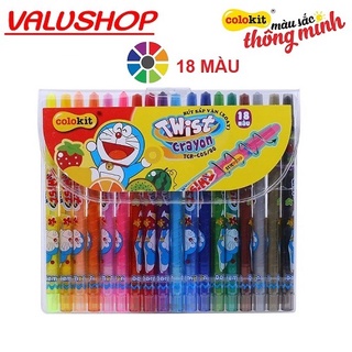 Bút Màu Sáp Vặn 12 / 18 / 24 Màu Colokit