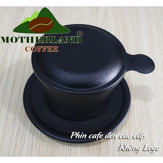 Phin cà phê màu đen - Phin nhôm anode không logo