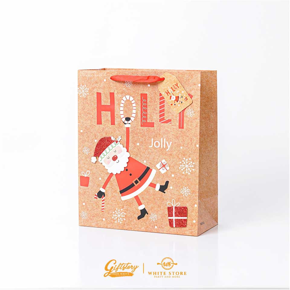 Túi Giấy 3D Kraft Cao Cấp CHRISTMAS - Họa tiết nổi 3D siêu xinh - siêu dễ thương - siêu rẻ - Whitestore.vn