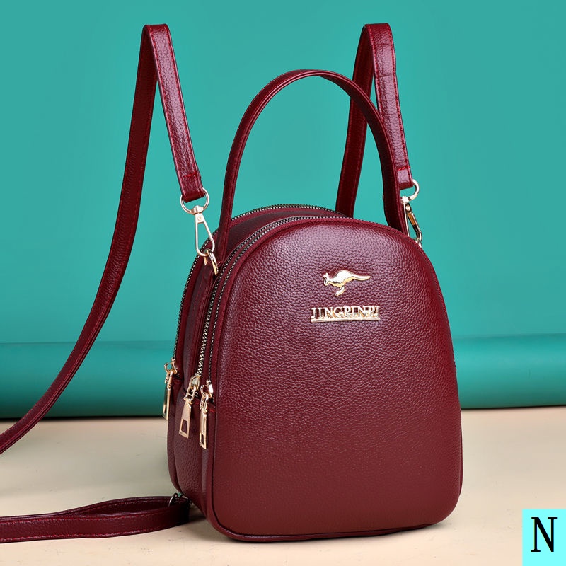 Túi Xách Da Thật Ba Ngăn Thời Trang Cho Nữ 2022