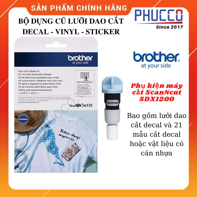BỘ LƯỠI CẮT DECAL_STICKER_VINYL (PHỤ KIỆN MÁY CẮT SCANSCUT SDC1200 BROTHER)