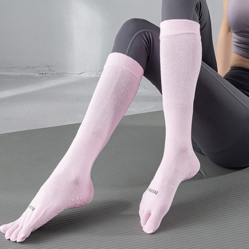 Vớ Dài Năm Ngón Chống Trượt Màu Sắc Tươi Sáng Dành Cho Nữ