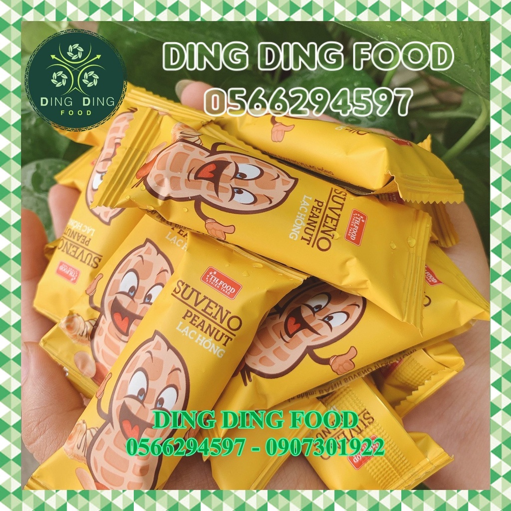 Mới - 500g Bánh Xốp Suveno Vị Đậu Phộng , Kem Sữa Chua Giòn Thiên Thảo, Ăn Vặt Siêu Ngon, DING DING FOOD