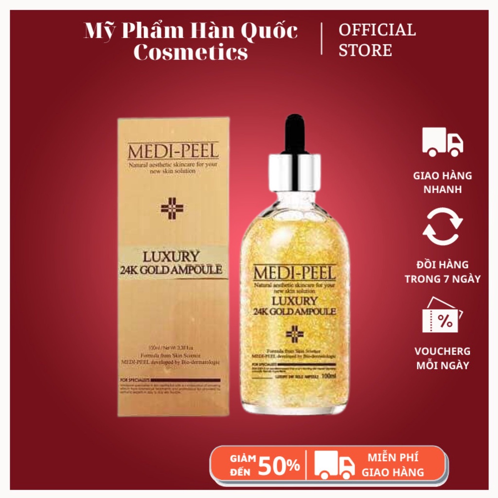 SERUM DƯỠNG DA/ MEDI-PEEL LUXURY /Tinh Chất Vàng Serum MEDI-PEEL Luxury 24K Gold Ampoule