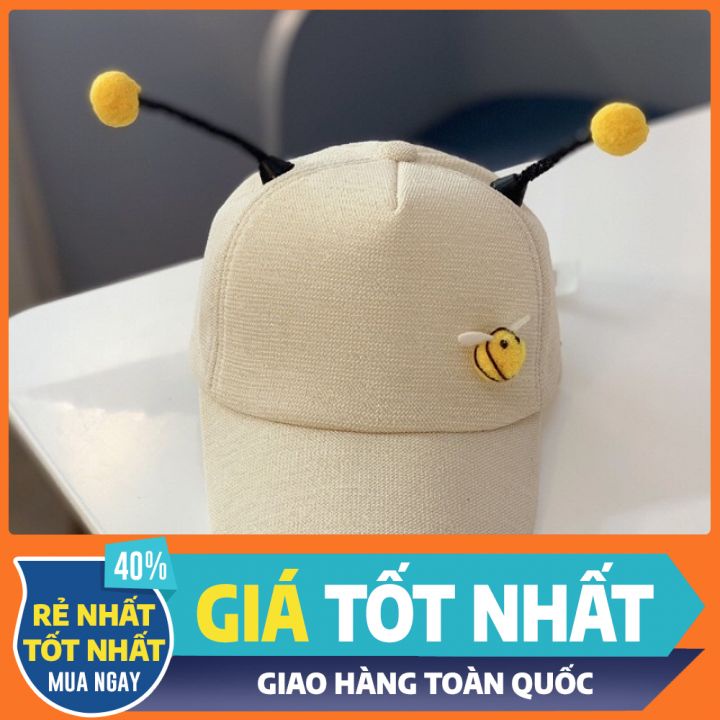 Mũ lưỡi trai hình con ong ngộ nghĩnh cho bé trai, bé gái