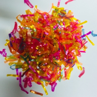 1 lạng Chun  buộc tóc nhiều màu sắc cho bé siêu dai 1000 cái