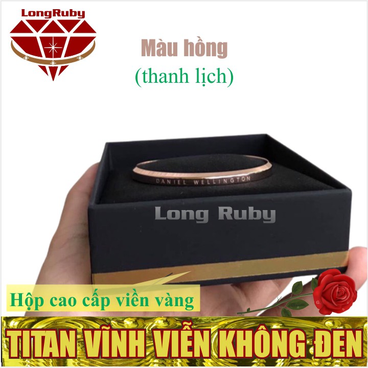 Vòng Tay Cuff TITAN màu Hồng, Trắng, Vàng | Lắc Vòng Tay Cặp Đôi Nam Nữ