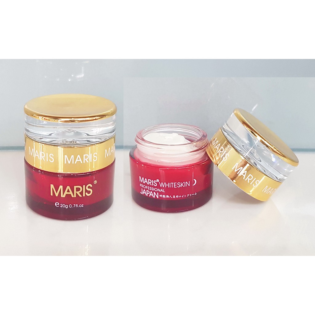 Combo 2 lọ kem nám maris ban đêm, mỹ phẩm trắng da maris