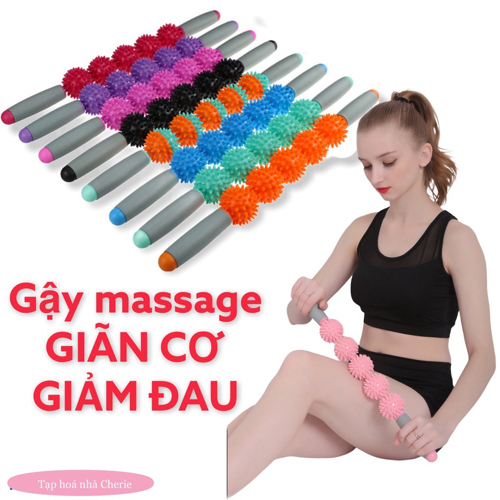 Gậy Massage giãn cơ, giảm đau YOGA (Con Lăn Tròn), Dụng cụ tập YOGA