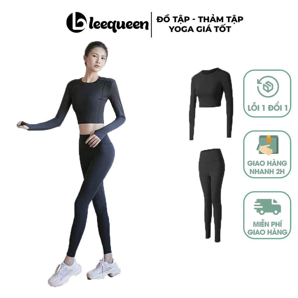 Đồ Tập Gym Yoga Dài Tay Chất Spedanx Co Giãn Và Thấm Mồ Hôi Tốt